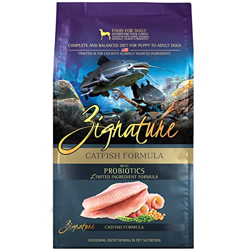 Zignature Catfish Limited Ingredient Formula Dry Dog Food 4lb by Zignature - American Made