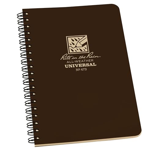 Rite in the Rain Weatherproof Side Spiral Notebook 4.625x7 by Rite in the Rain - American Made