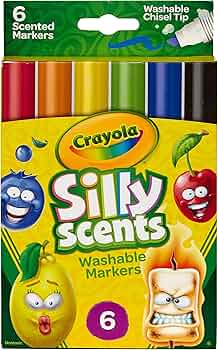 Crayola Silly Scents Scented Markers, 6-Count by Crayola - American Made
