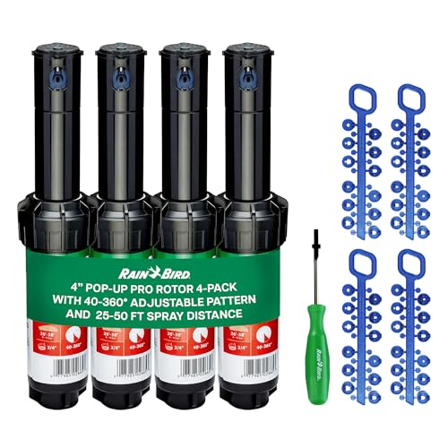 Rain Bird 5000 Series Professional Pop-Up Rotor 4-Pack by Rain Bird - American Made