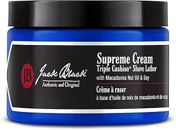 Jack Black Supreme Cream Triple Cushion Shave Lather, 9.5 oz by Jack Black - American Made
