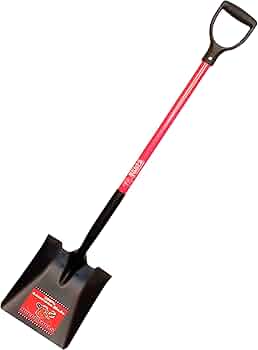 Bully Tools 14-Gauge Square Point Shovel with Fiberglass D-Grip Handle by Bully Tools - American Made