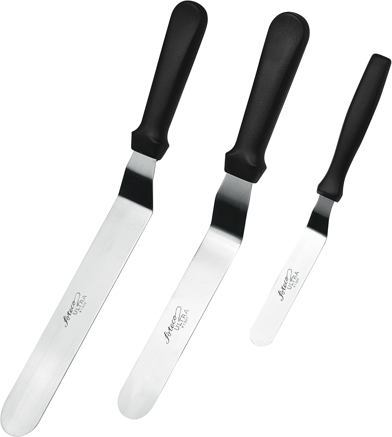 Ateco Ultra Offset Spatula 3 Piece Set Stainless Steel Blades by Ateco - American Made
