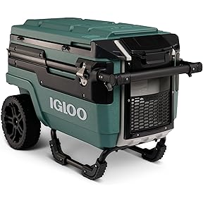 Igloo Trailmate 70-Quart All-Terrain Wheeled Cooler Green by Igloo - American Made
