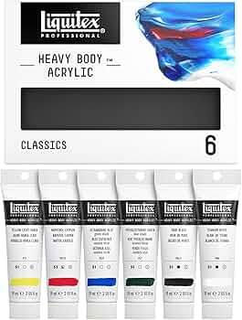 Liquitex Professional Heavy Body Acrylic Paint Classic 6 Tube Set by Liquitex - American Made