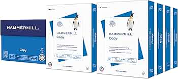 Hammermill Printer Paper 20lb Copy 8.5x11 8 Ream 4000 Sheets by Hammermill - American Made