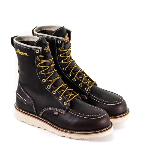 Thorogood 1957 Series 8” Waterproof Work Boots for Men - Full-Grain Leather with Moc Toe by Thorogood - American Made