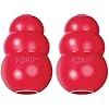 KONG Classic Dog Toy Medium Red 2-Pack by KONG - American Made
