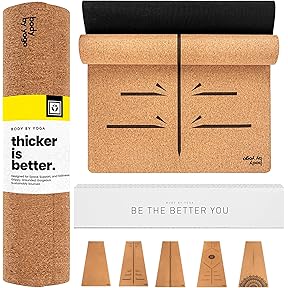 Yoloha Unity Cork Yoga Mat 80 Inch USA Made by Yoloha Yoga - American Made