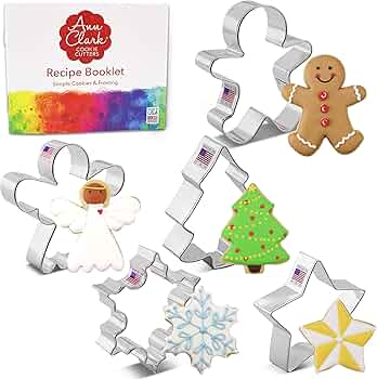 Ann Clark Christmas and Holiday Cookie Cutters 5-Pc Set Made in USA by Ann Clark Cookie Cutters - American Made