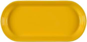 Fiesta 12-Inch Oblong Serving Platter, Daffodil by Fiesta - American Made