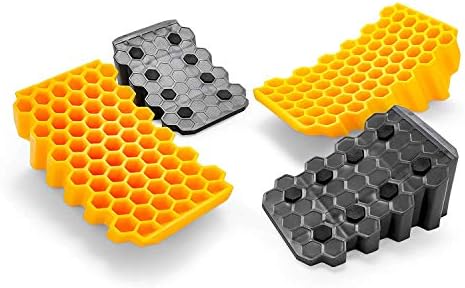 Camco RV Curved Leveler with Wheel Chock 2 Pack by Camco - American Made