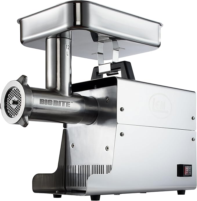 LEM Products W780A Stainless Steel Big Bite Electric #12 Meat Grinder 0.75 HP by LEM Products - American Made