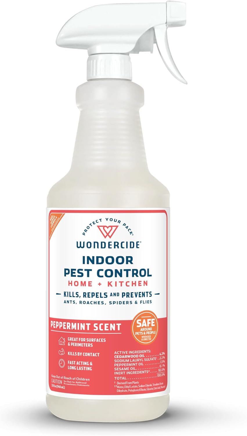 Wondercide Indoor Pest Control Spray â€” Peppermint, 32 oz by Wondercide - American Made