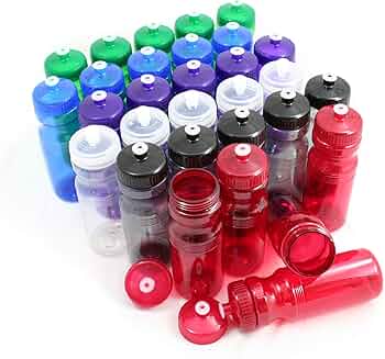 Rolling Sands Reusable Bulk Water Bottles 30-Pack — Translucent Variety by Rolling Sands - American Made