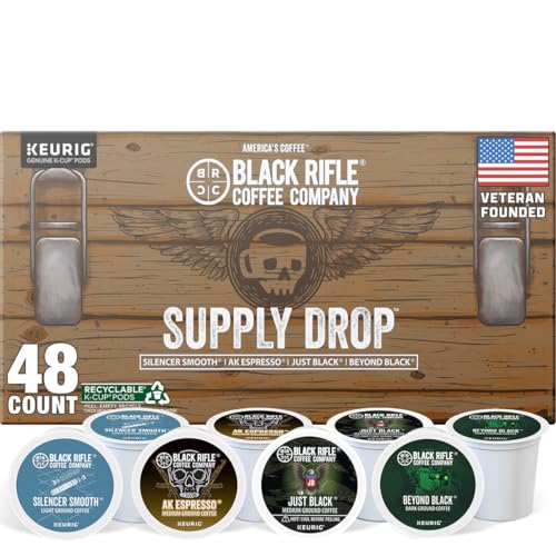 Black Rifle Coffee Variety Pack K Cup Coffee 48 Count Coffee Pods by Black Rifle Coffee Company - American Made