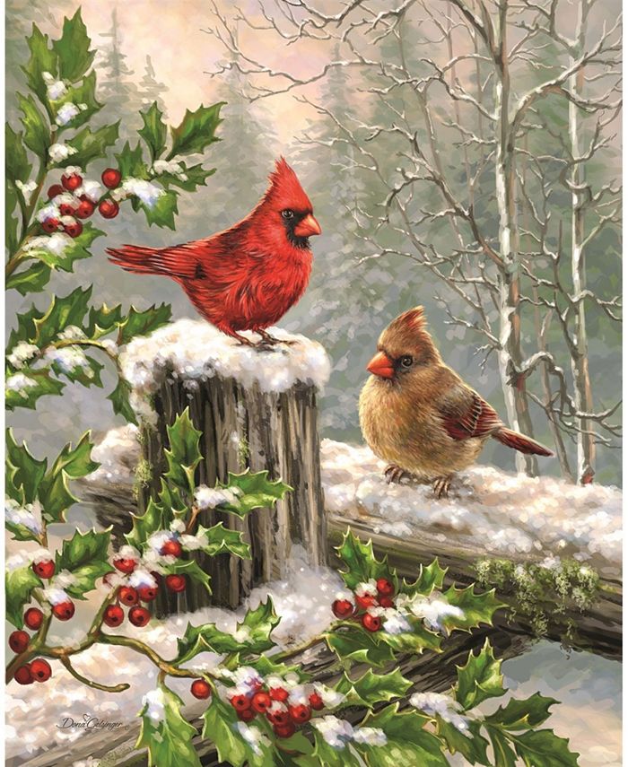 Springbok Winter Visitors 1000 Piece Jigsaw Puzzle by Springbok Puzzles - American Made