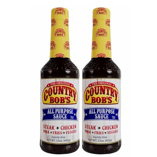 Country Bob's All Purpose Sauce 23 oz Pack of 2 Family Size by Country Bob's - American Made