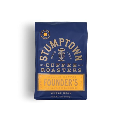 STUMPTOWN COFFEE ROASTERS, Whole Bean Light Roast, Founder's Blend 12 Oz by Stumptown Coffee Roasters - American Made