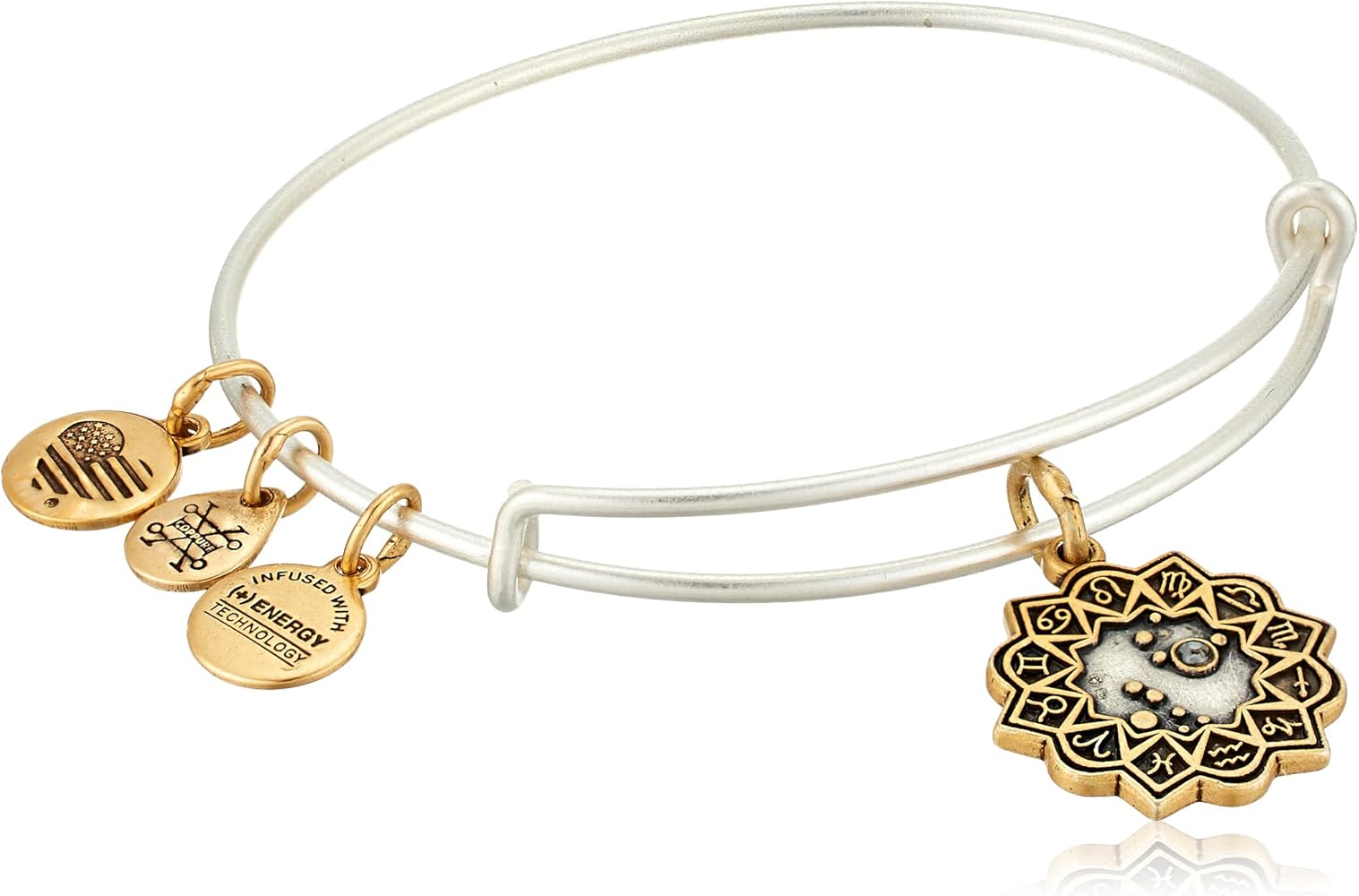 Alex and Ani Two-Tone Zodiac Expandable Wire Bangle Bracelet by Alex and Ani - American Made
