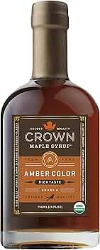 Crown Maple Amber Color Rich Taste Organic Maple Syrup, 25 fl oz by Crown Maple - American Made