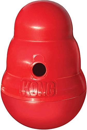 KONG Wobbler XLarge Interactive Treat Dispensing Dog Toy for Large Dogs by KONG - American Made