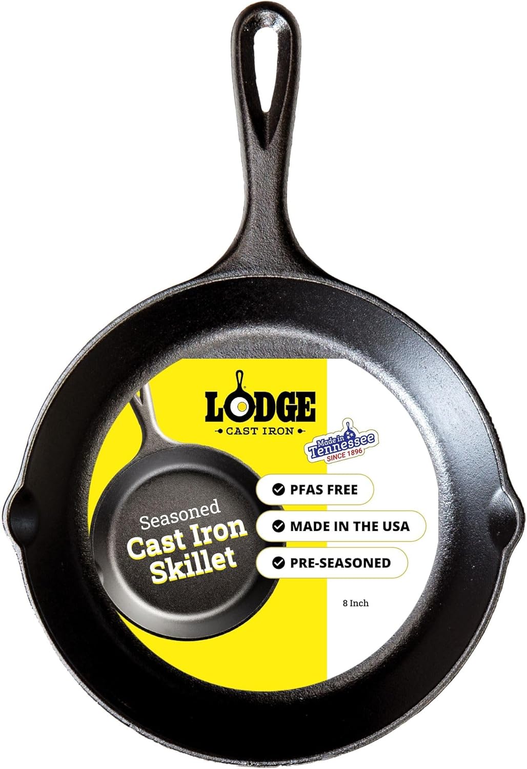 Lodge 8-Inch Cast Iron Skillet by Lodge Cast Iron - American Made