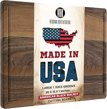 Virginia Boys Kitchens Walnut Cutting Board 20x15 by Virginia Boys Kitchens - American Made