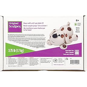 Original Sculpey White Polymer Clay 3.75lb by Polyform Products - American Made