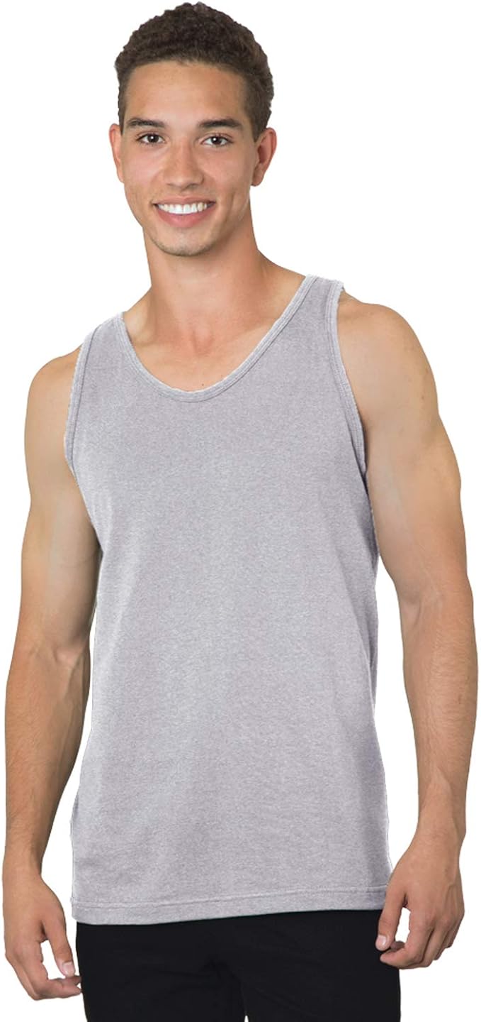 Bayside Apparel Men's 6.1 oz 100% Cotton USA Made Tank Top by Bayside Apparel - American Made