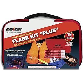 Orion Safety Products Road Flare Emergency Kit 60-Piece by Orion Safety Products - American Made