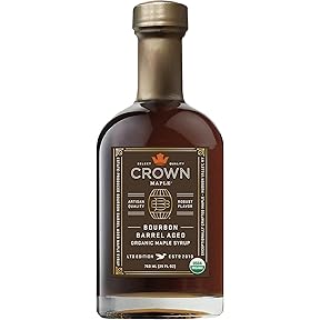 Crown Maple Bourbon Barrel Aged Maple Syrup, 25 fl oz by Crown Maple - American Made