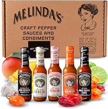 Melinda's Hot Sauce Variety Pack 5-Pack by Melinda's Foods - American Made