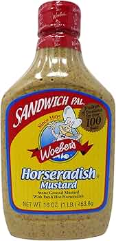 Woeber's Sandwich Pal Horseradish Mustard 16 oz by Woeber's - American Made