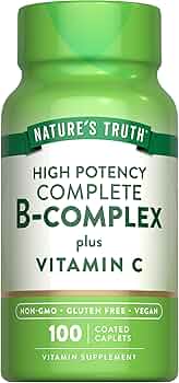 Nature's Truth Vitamin B Complex Plus Vitamin C 100 Caplets by Nature's Truth - American Made