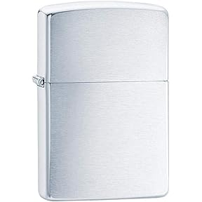 Zippo Brushed Chrome Windproof Pocket Lighter
