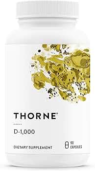 Thorne Vitamin D3 Supplement 1000 IU by Thorne Research - American Made