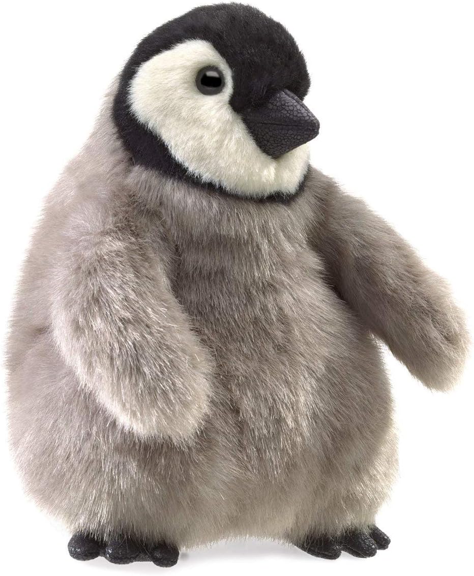 Folkmanis Baby Emperor Penguin Hand Puppet by Folkmanis Puppets - American Made