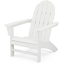 POLYWOOD Vineyard Adirondack Chair, White by POLYWOOD - American Made
