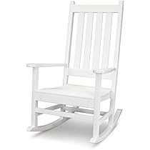 POLYWOOD Vineyard Porch Rocking Chair, White by POLYWOOD - American Made