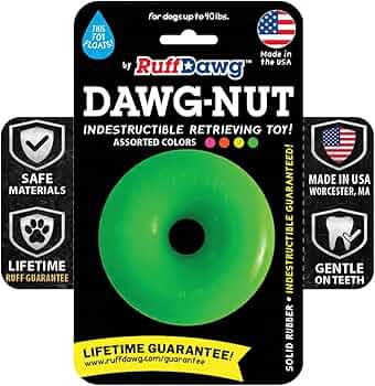 Ruff Dawg Dawg-Nut Donut-Shaped Floating Dog Toy by Ruff Dawg - American Made