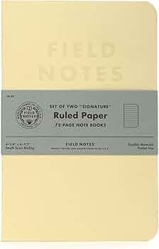 Field Notes Signature Series Notebook 2-Pack 72 Pages by Field Notes - American Made