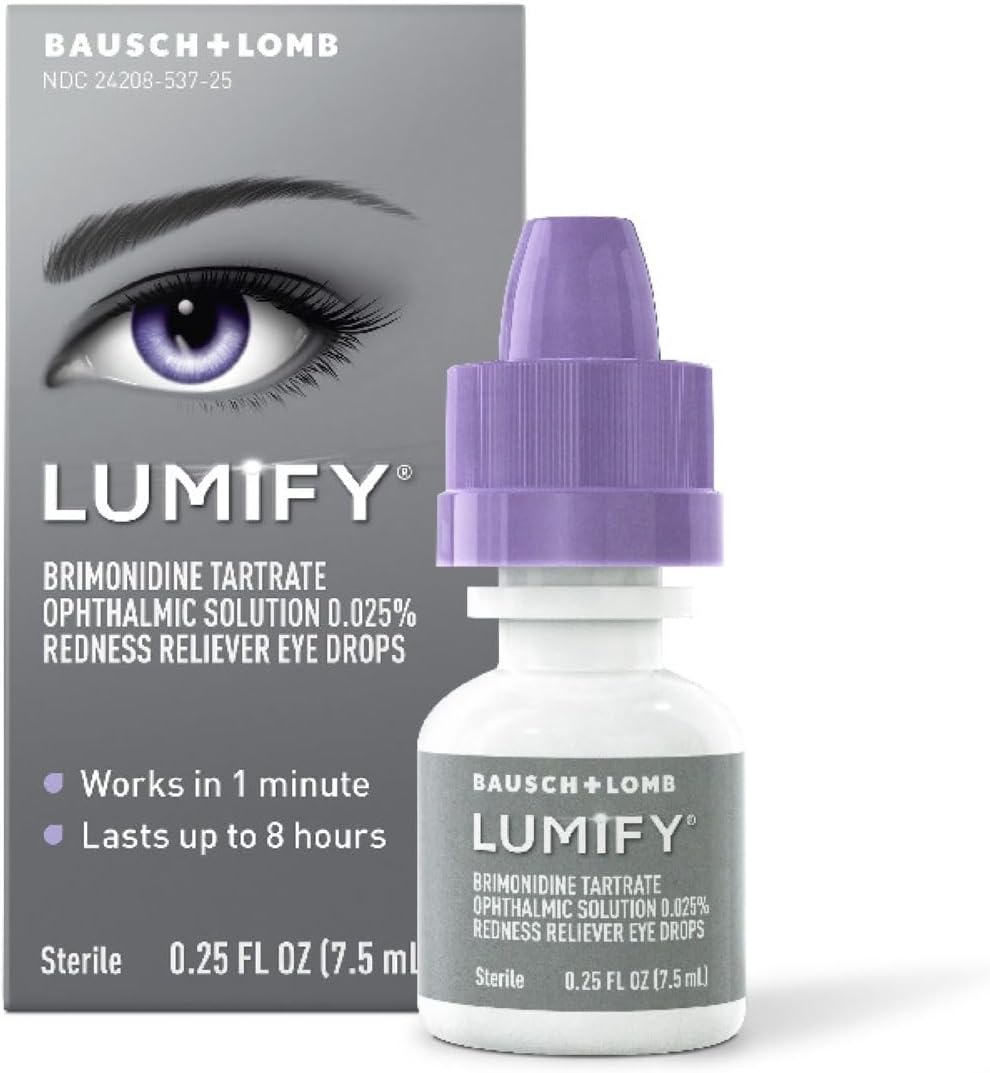 LUMIFY Eye Drops for Red Eyes, Redness Reliever, 0.25 Fl Oz by Bausch and Lomb - American Made