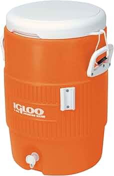 Igloo Heavy-Duty 5-Gallon Beverage Cooler Orange by Igloo - American Made