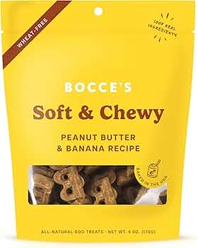 Bocce's Bakery Peanut Butter Banana Soft Dog Treats 6oz by Bocce's Bakery - American Made