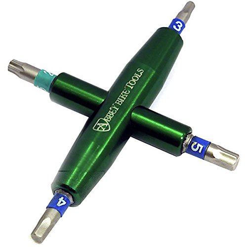 Abbey Bike Tools 4-Way Multi-Tool Green, 3/4/5Mm/T25 by Abbey Bike Tools - American Made