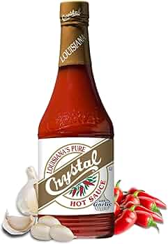 Crystal Hot Sauce with Garlic 12 oz by Crystal Hot Sauce - American Made