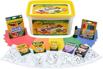 Crayola Super Art Coloring Kit, 100+ Pieces by Crayola - American Made