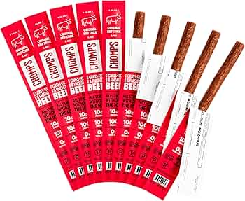 Chomps Grass-Fed Original Beef Jerky Sticks 10-Pack by Chomps - American Made