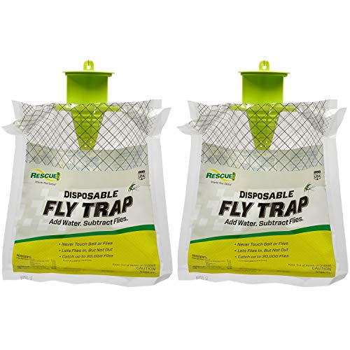 RESCUE! Disposable Fly Trap â€” Water-Activated Attractant, Outdoor Use by RESCUE! - American Made